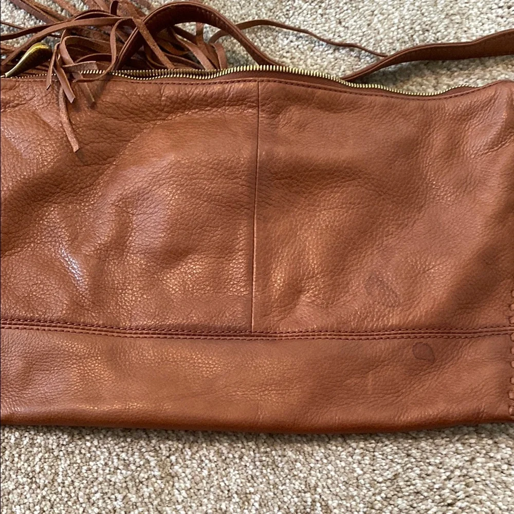 Hobo Brown Leather Fringe Bag - Picture 5 of 7
